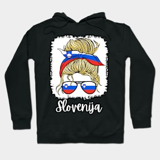 Slovenia Slovenka Flag Girls Slovenian Girl Kids Hoodie